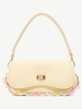 Aldo SHOULDER CLAPPERTINA - Handbag - yellow